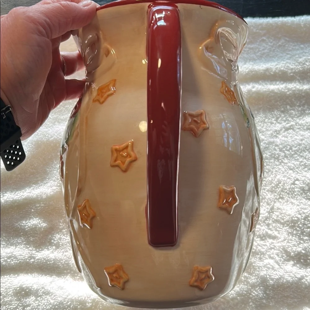 Pfaltzgraff Crafty Christmas Large Pitcher 10" - Picture 3 of 7